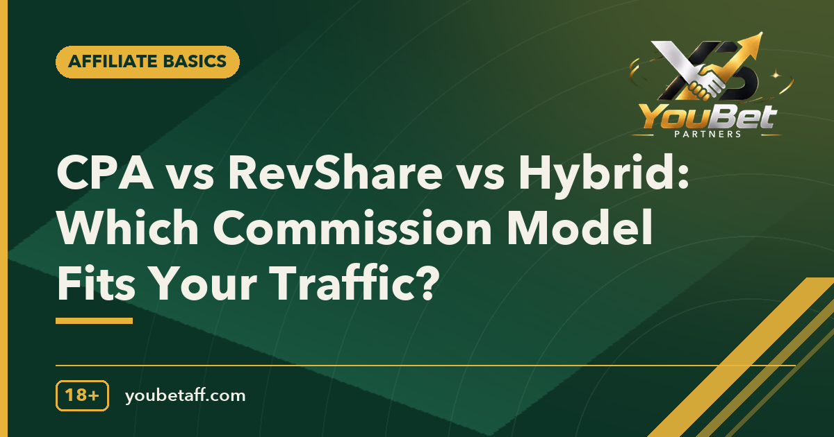 CPA vs RevShare vs Hybrid: Which Commission Model Fits Your Traffic?